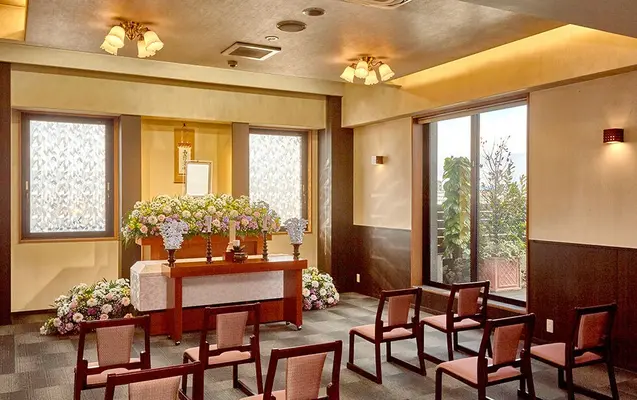 加納会館 本館で葬儀を行なった写真