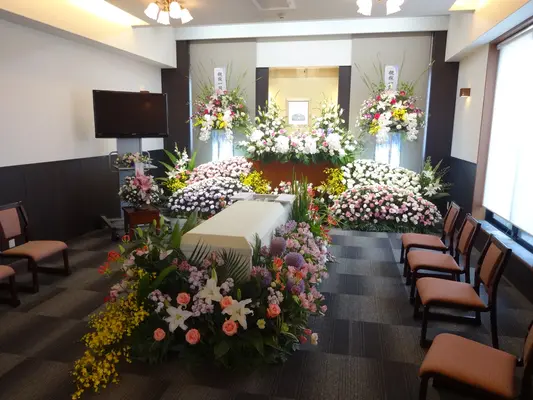 加納会館 本館で葬儀を行なった写真