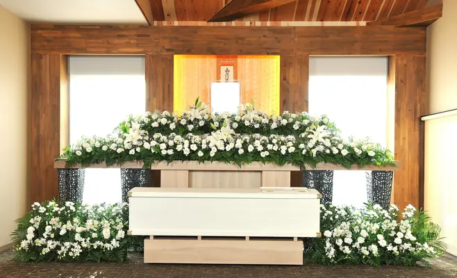 加納会館 本館で葬儀を行なった写真