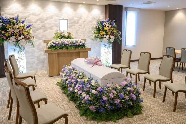 加納会館 本館で葬儀を行なった写真