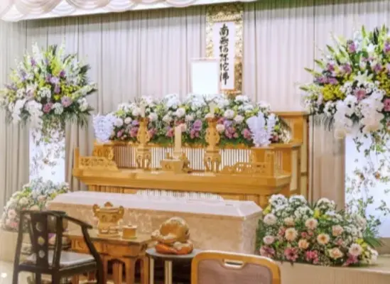 ファミリエ法要会館で葬儀を行なった写真