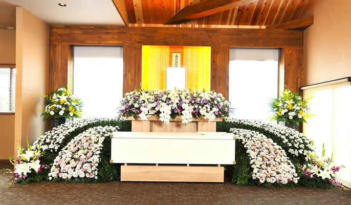 加納会館 本館で葬儀を行なった写真