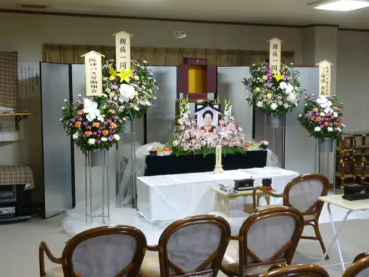 綜合葬祭セレモニーオーセ（やすらぎの東大阪家族葬ホール）で葬儀を行なった写真
