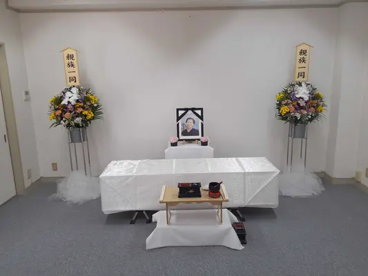 綜合葬祭セレモニーオーセ（やすらぎの東大阪家族葬ホール）で葬儀を行なった写真