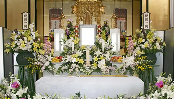 吉祥で葬儀を行なった写真