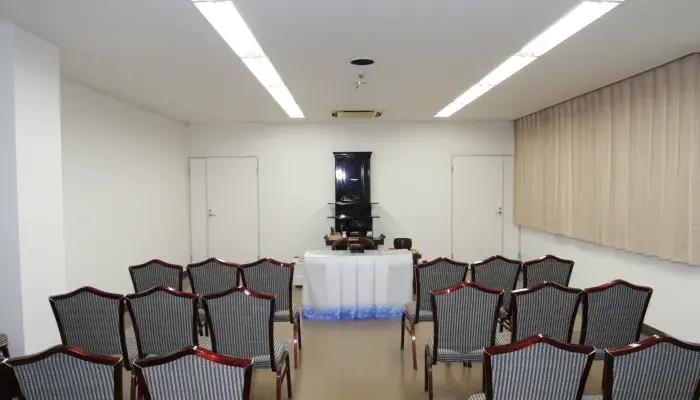 千里ホールで葬儀を行なった写真
