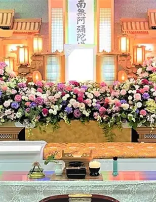 JR吹田駅前ホールで葬儀を行なった写真