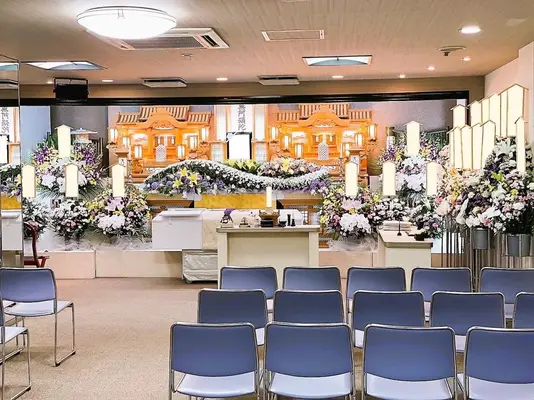 JR吹田駅前ホールで葬儀を行なった写真