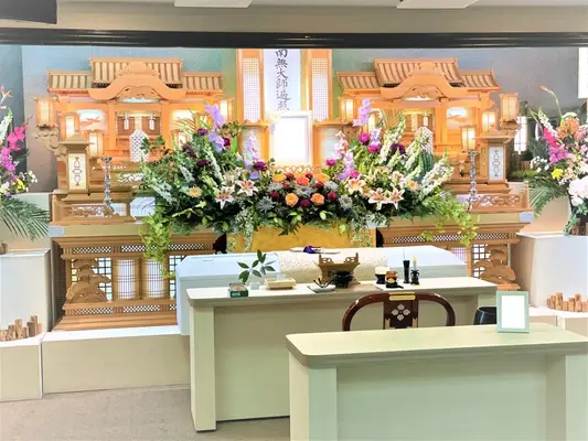 JR吹田駅前ホールで葬儀を行なった写真