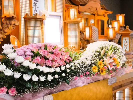 JR吹田駅前ホールで葬儀を行なった写真