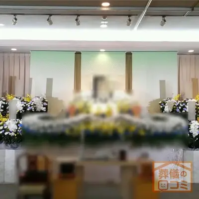 蓮根レインボーホールで葬儀を行なった写真