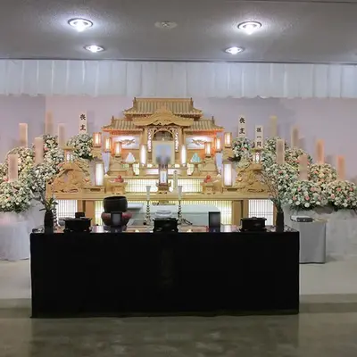 ひかり会館で葬儀を行なった写真