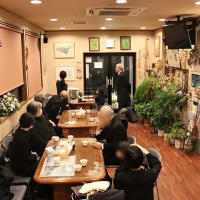 槻の城山霊園玄鳳殿で葬儀を行なった写真