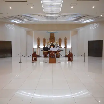 妙林寺妙心殿で葬儀を行なった写真