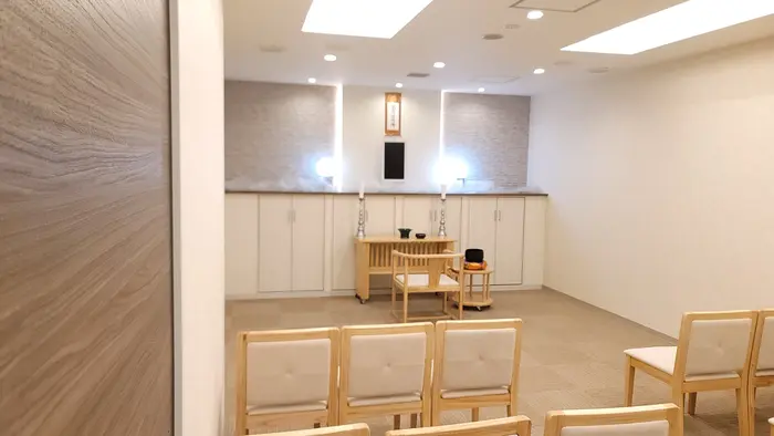 西口共栄社(くすの木会館)で葬儀を行なった写真