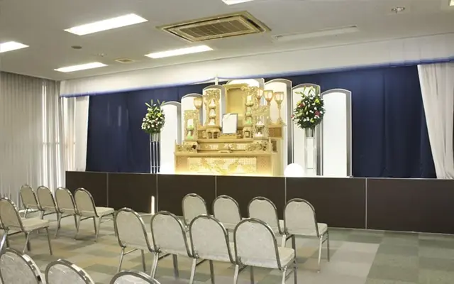 西口共栄社（光善寺会館）で葬儀を行なった写真