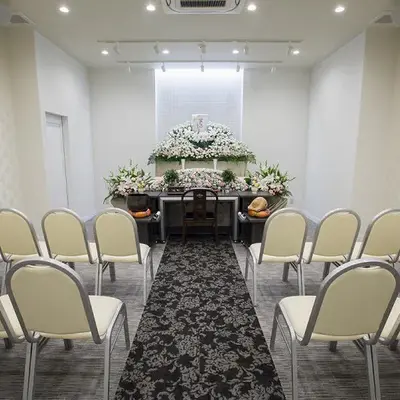 小さなお葬式 山手ホールで葬儀を行なった写真