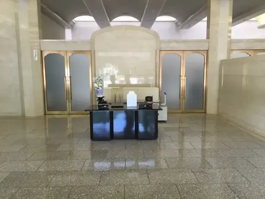 アイセ・メモリアル（ホール縁）で葬儀を行なった写真