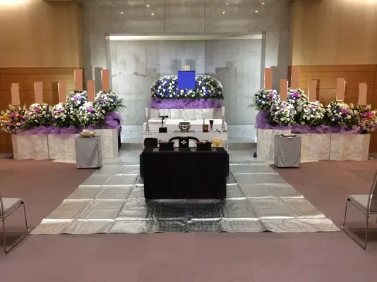 茅ヶ崎市斎場で葬儀を行なった写真