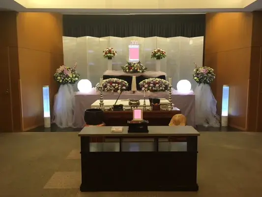 厚木市斎場で葬儀を行なった写真