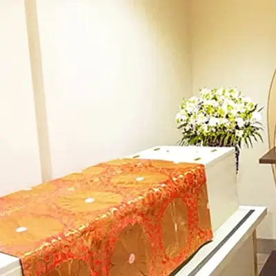 信成寺会館で葬儀を行なった写真