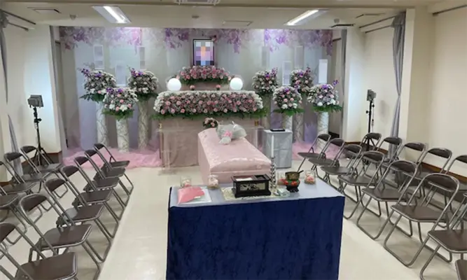 実相院で葬儀を行なった写真