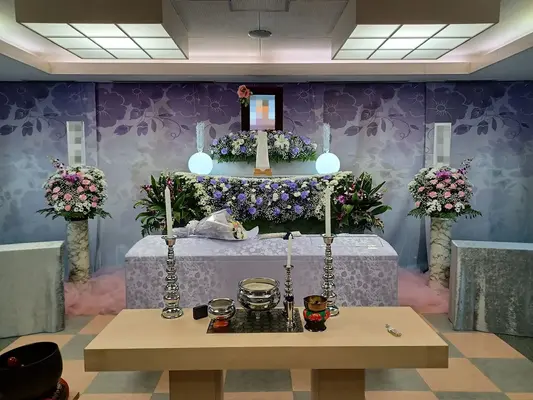 落合第一地域センターで葬儀を行なった写真