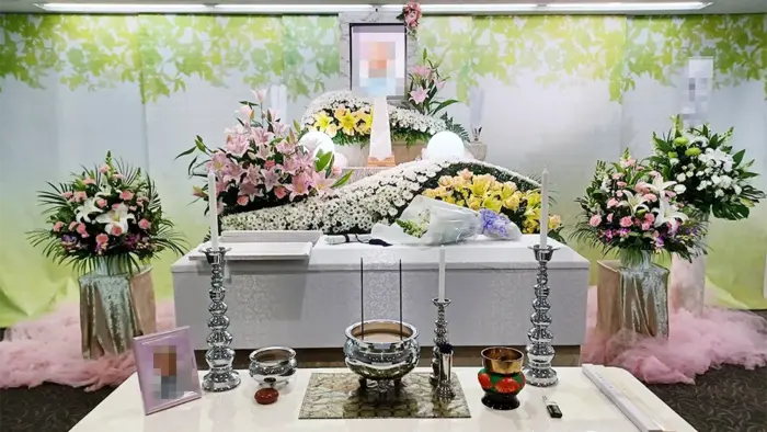 戸田葬祭場で葬儀を行なった写真