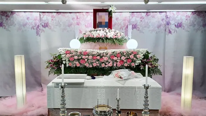 戸田葬祭場で葬儀を行なった写真