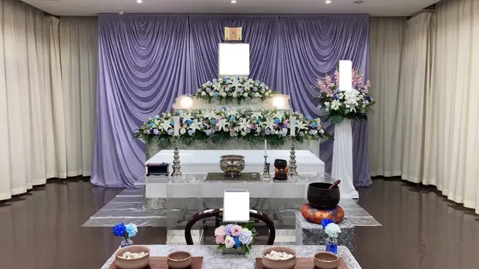 平和の森会館で葬儀を行なった写真