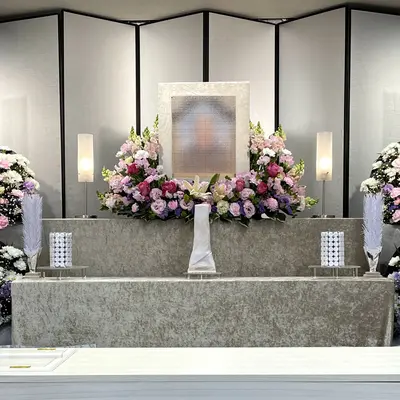 さざなみ堂で葬儀を行なった写真