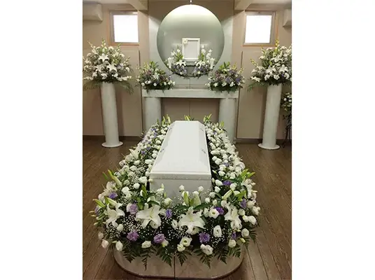 創葬荒本で葬儀を行なった写真