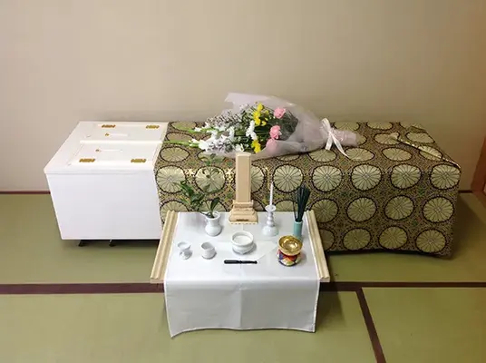 創葬荒本で葬儀を行なった写真