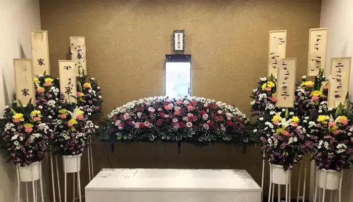 自由葬の親切社で葬儀を行なった写真