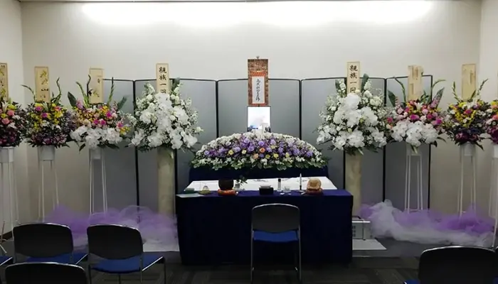 自由葬の親切社で葬儀を行なった写真