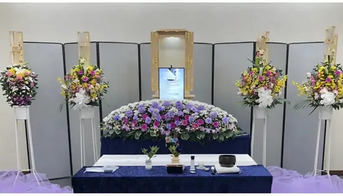 自由葬の親切社で葬儀を行なった写真