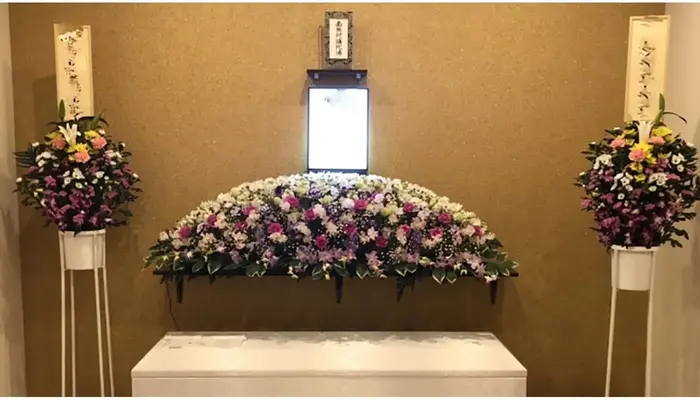 自由葬の親切社で葬儀を行なった写真