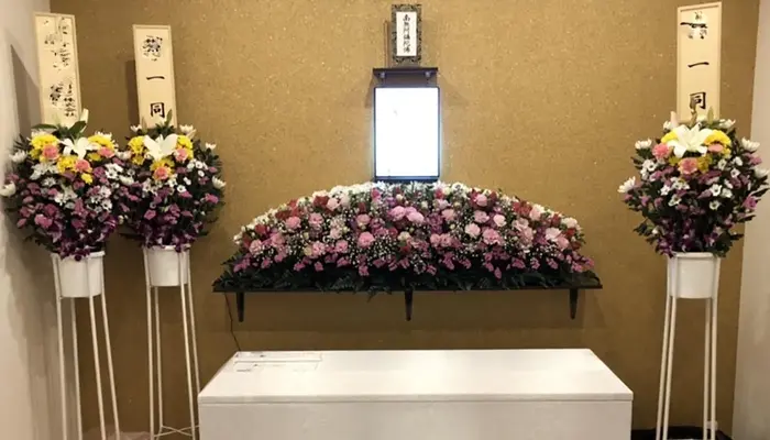 自由葬の親切社で葬儀を行なった写真