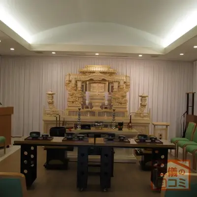 南山ホールで葬儀を行なった写真