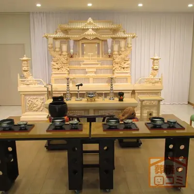 南山ホールで葬儀を行なった写真