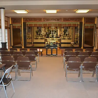 築地本願寺 東久留米会館で葬儀を行なった写真