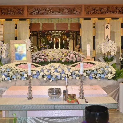 築地本願寺 東久留米会館で葬儀を行なった写真