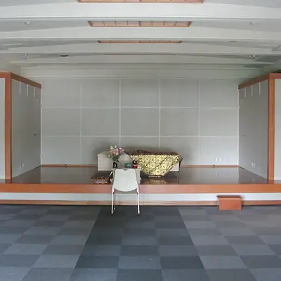 蓮清寺 敬信殿で葬儀を行なった写真