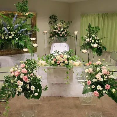 無門庭園で葬儀を行なった写真