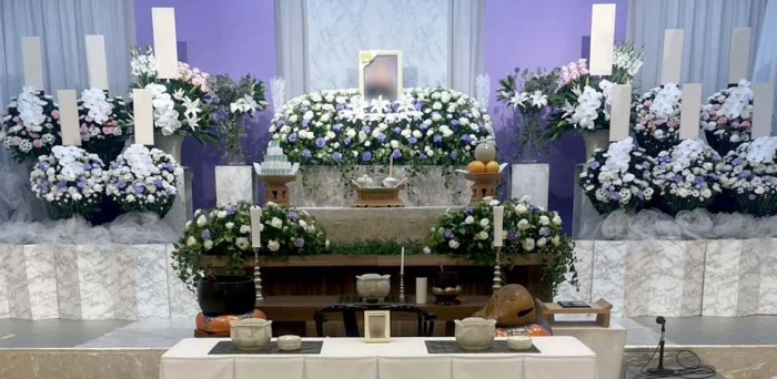 東大和会館(セレモア)で葬儀を行なった写真