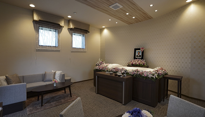 安置室完備の自社式場