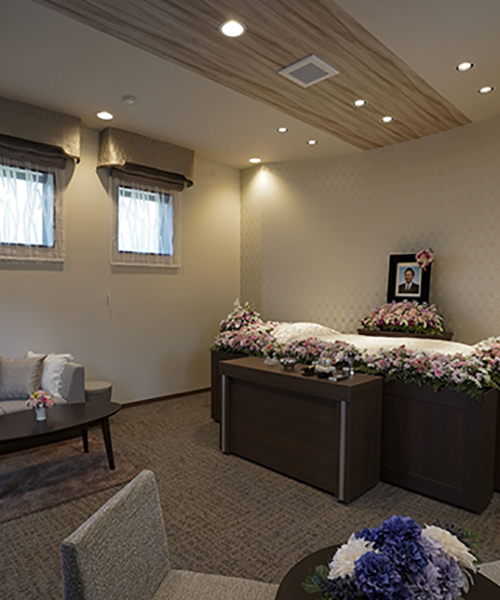 安置室完備の自社式場