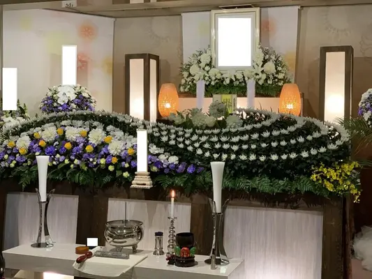 北区セレモニーホールで葬儀を行なった写真