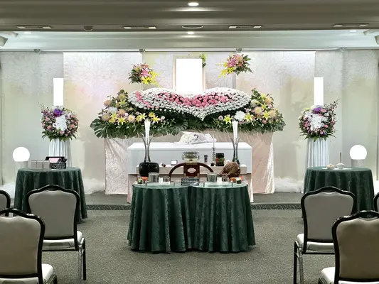 戸田葬祭場で葬儀を行なった写真