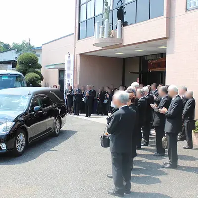 大林寺 山水閣で葬儀を行なった写真